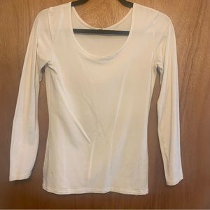 White Uniqlo long sleeve